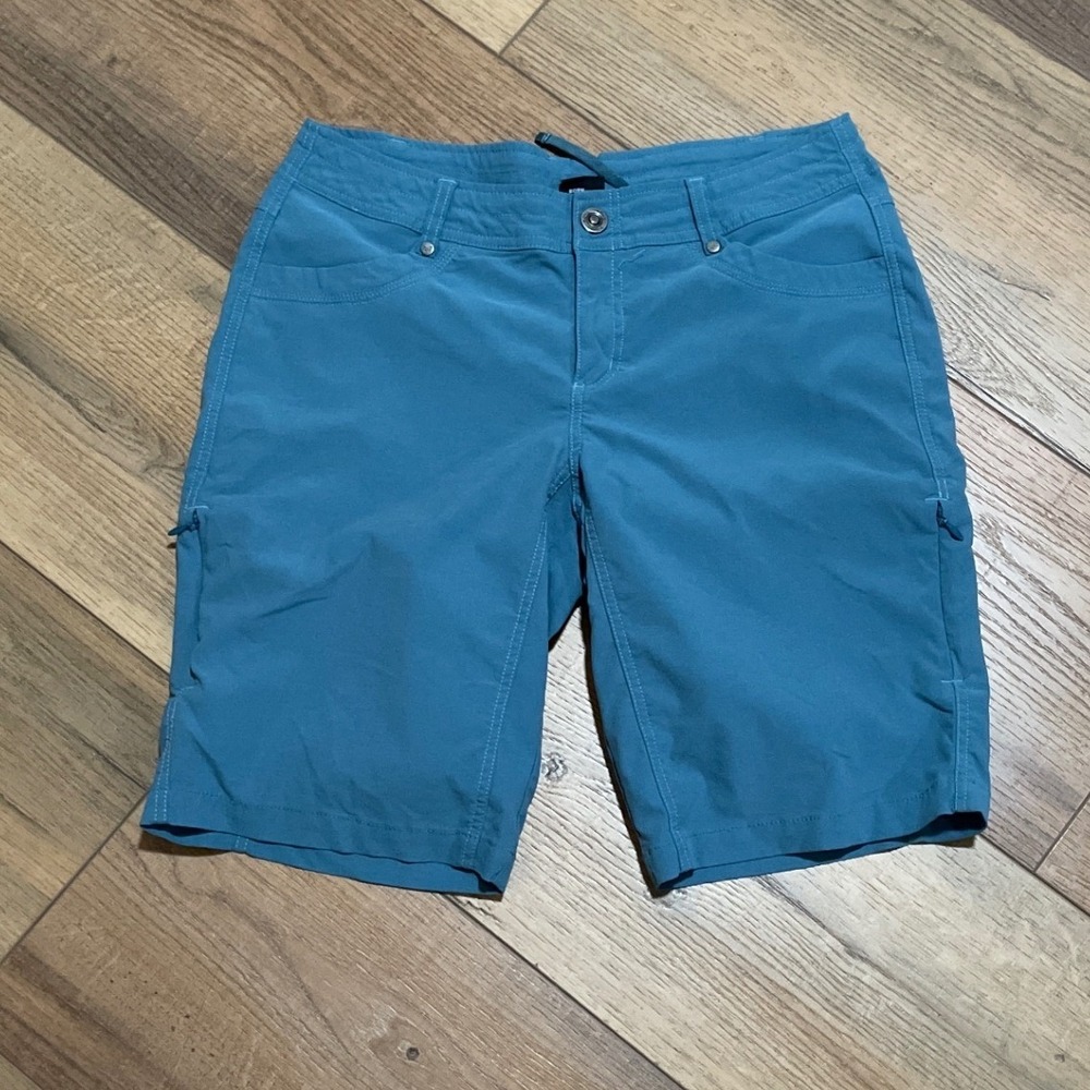 Kuhl Womens Size 8 Shorts Blue Outdoor Hiking Adventure Shorts 26" Waist